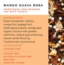 Load image into Gallery viewer, Pinky Up Mango Guava Boba Tea