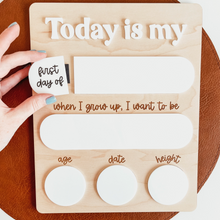 Load image into Gallery viewer, Re-useable "First Day Of" Sign