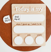 Load image into Gallery viewer, Re-useable "First Day Of" Sign