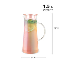 Load image into Gallery viewer, Charlie Iridescent Glass Ice Tea Carafe