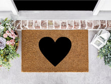 Load image into Gallery viewer, Black Heart Doormat