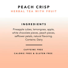 Load image into Gallery viewer, Pinky Up Peach Crisp Loose Leaf Tea Tin
