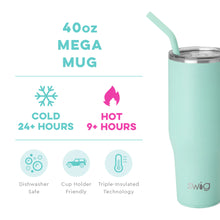 Load image into Gallery viewer, Swig Sea Glass 40 oz Mega Mug