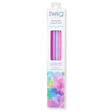 Load image into Gallery viewer, Swig Cloud Nine Glitter Reusable Straw Set