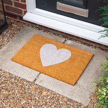Load image into Gallery viewer, White Heart Doormat