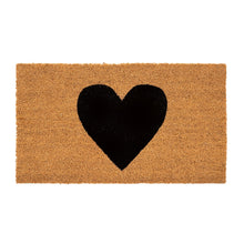 Load image into Gallery viewer, Black Heart Doormat