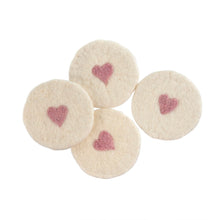 Load image into Gallery viewer, Felt Heart Coasters