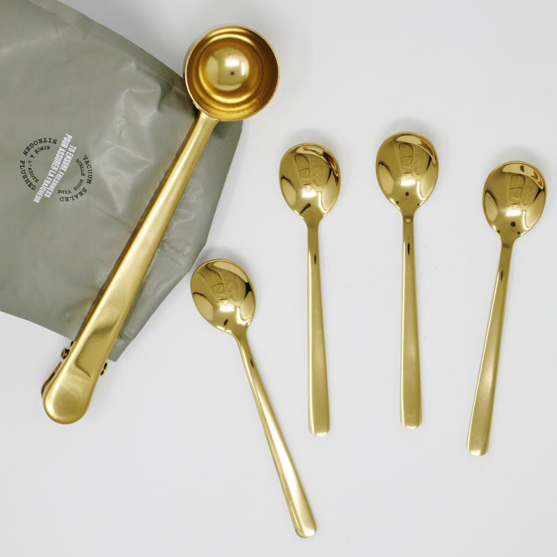 Gold Espresso Spoons Set