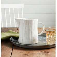 Load image into Gallery viewer, Textured Stoneware Pitcher