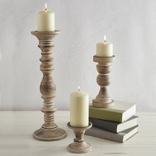 Load image into Gallery viewer, Mango Wood Candlestick Collection
