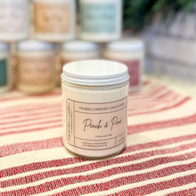 Load image into Gallery viewer, Peach &amp; Pine 8oz Soy Wax Candle
