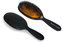 Load image into Gallery viewer, Rock &amp; Ruddle Super-sized Luxury Mixed Bristle Brush - Black Shimmer 
