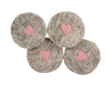 Load image into Gallery viewer, Felt Heart Coasters