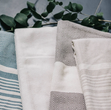Load image into Gallery viewer, Pokoloko Turkish Diamond Hand Towel - Multiple Colours