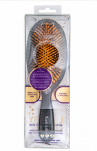 Load image into Gallery viewer, Rock &amp; Ruddle Super-sized Mixed Bristle Hair Brush - Luxury Black Shimmer 
