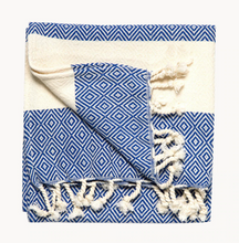 Load image into Gallery viewer, Pokoloko Turkish Diamond Hand Towel - Multiple Colours