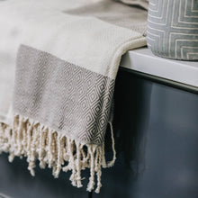 Load image into Gallery viewer, Pokoloko Turkish Diamond Hand Towel - Multiple Colours