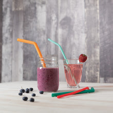 Load image into Gallery viewer, Silicone Smoothie Straw Set