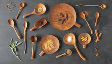 Load image into Gallery viewer, Teak Salt Scoop