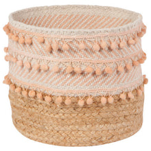 Load image into Gallery viewer, Jute Basket with Pom Pom - Nectar