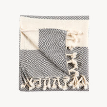 Load image into Gallery viewer, Pokoloko Turkish Diamond Hand Towel - Multiple Colours