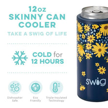 Load image into Gallery viewer, Swig Lazy Daisy Skinny Can Cooler (12oz)