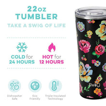 Load image into Gallery viewer, Swig Fleur Noir Tumbler (22oz)