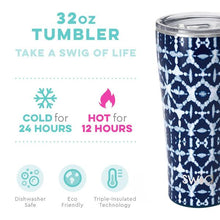 Load image into Gallery viewer, Swig Indigo Isles Tumbler (32oz)