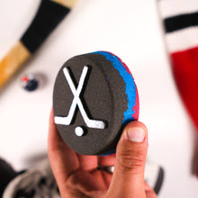 Load image into Gallery viewer, HOCKEY PUCK - Bath Bomb with Shoe Charm
