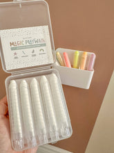 Load image into Gallery viewer, Dustless Chalk Crayons + Magnetic Holder Bundle for Magic Playwall: Neon
