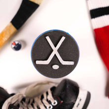 Load image into Gallery viewer, HOCKEY PUCK - Bath Bomb with Shoe Charm
