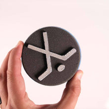 Load image into Gallery viewer, HOCKEY PUCK - Bath Bomb with Shoe Charm
