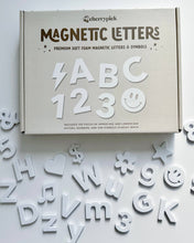 Load image into Gallery viewer, Soft Foam Magnetic Letters &amp; Symbols in White
