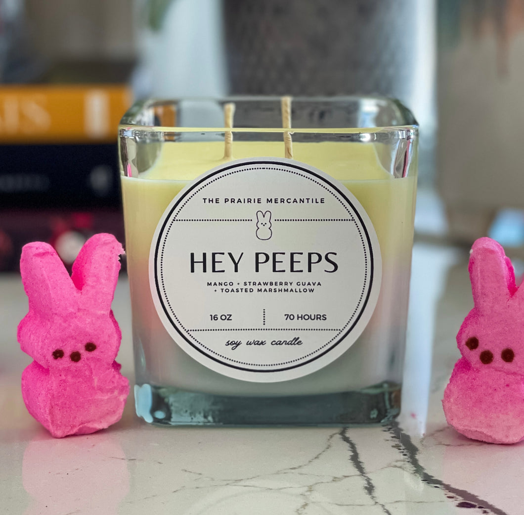 Hey Peeps Tri-scented Soy Wax Candle