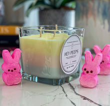 Load image into Gallery viewer, Hey Peeps Tri-scented Soy Wax Candle
