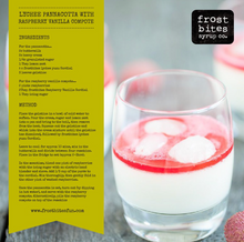 Load image into Gallery viewer, Frost Bites RASPBERRY VANILLA Cordial
