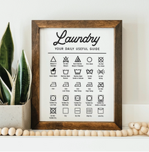 Load image into Gallery viewer, Laundry Farmhouse Framed Sign
