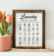 Load image into Gallery viewer, Laundry Farmhouse Framed Sign
