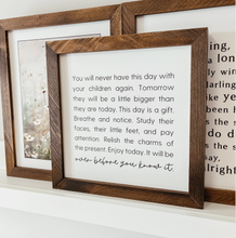 Load image into Gallery viewer, This Day With Children Framed Sign
