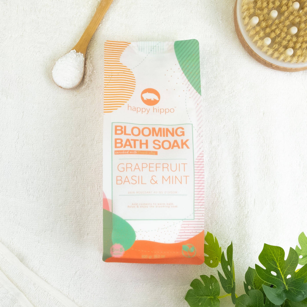 GRAPEFRUIT BASIL & MINT - Blooming Bath Soak