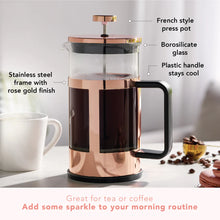 Load image into Gallery viewer, Piper Rose Gold French Press
