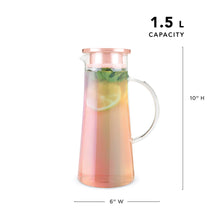 Load image into Gallery viewer, Charlie Iridescent Glass Ice Tea Carafe
