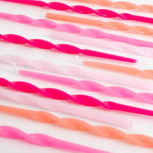 Load image into Gallery viewer, Meri Meri Pink Twisted Long Candles
