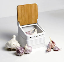 Load image into Gallery viewer, Stoneware Garlic Keeper
