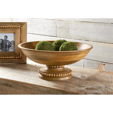 Load image into Gallery viewer, Beaded Pedestal Serving Bowl
