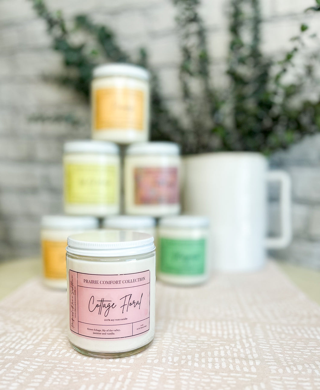 Cottage Floral 8oz Soy Wax Candle