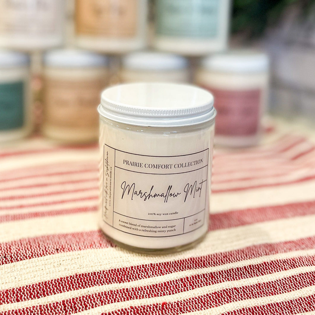 Marshmallow Mint 8oz Soy Wax Candle