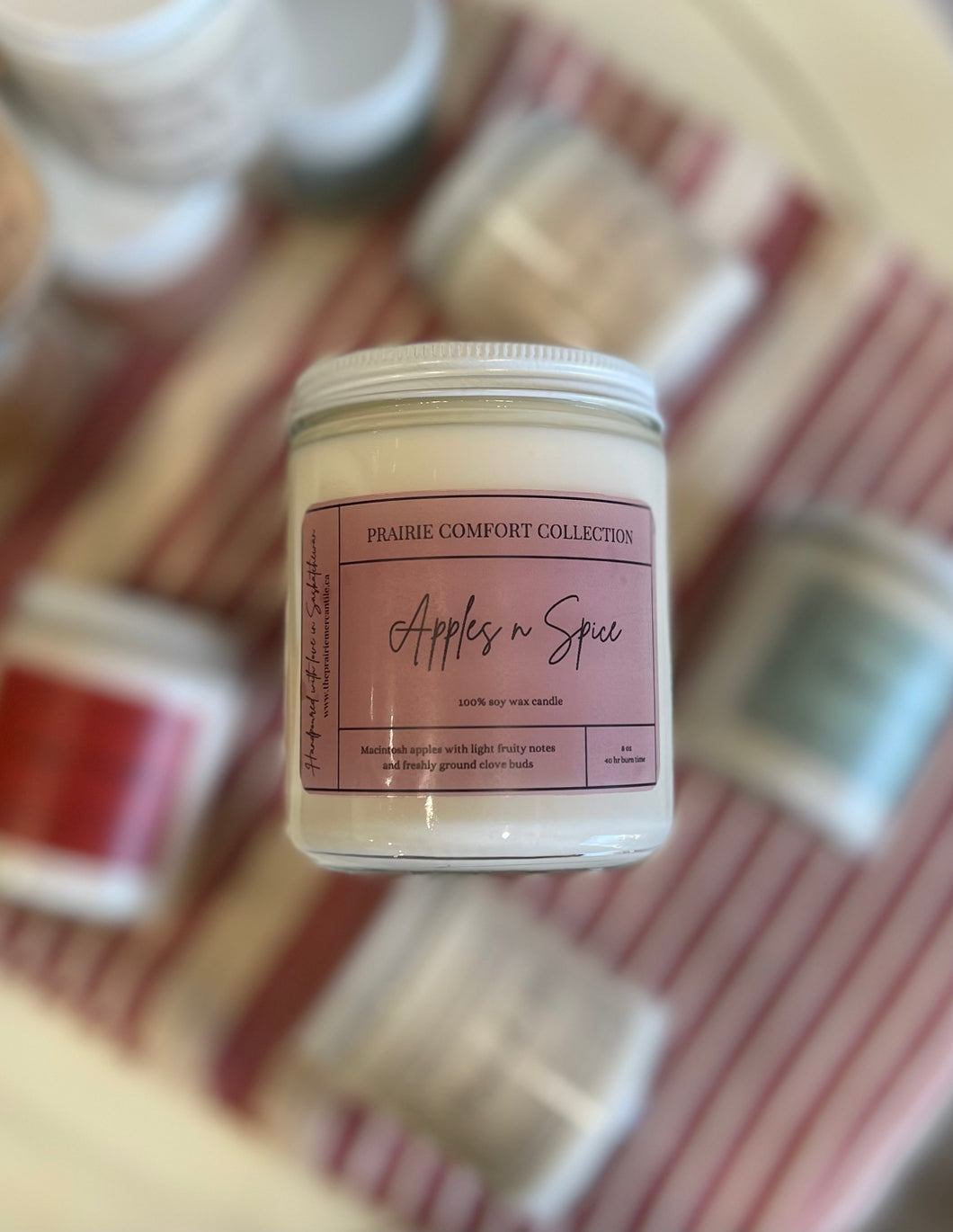 Apples n Spice 8oz Soy Wax Candle