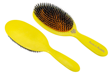 Rock & Ruddle Luxury Super sized Mixed Bristle Brush - Lemon