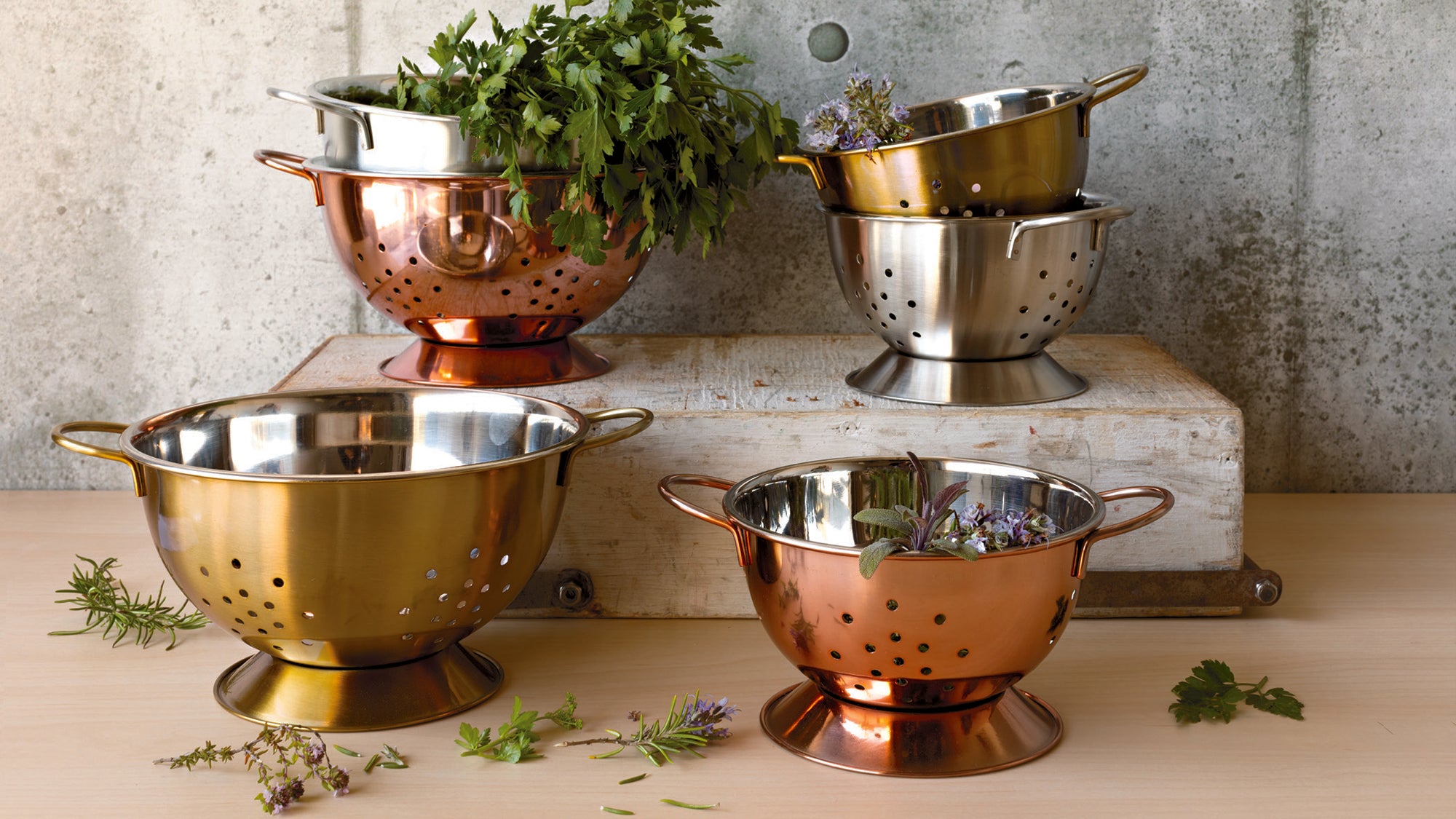 Metallic Colander Collection – The Prairie Mercantile